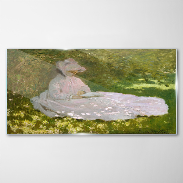 Peace in the garden Wall art on glass