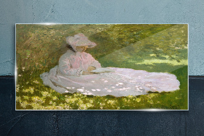 Peace in the garden Wall art on glass