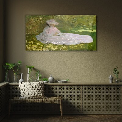 Peace in the garden Wall art on glass