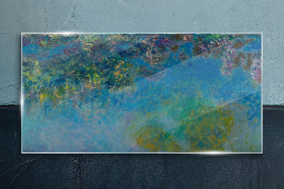 Immersed in colors Wall art on glass