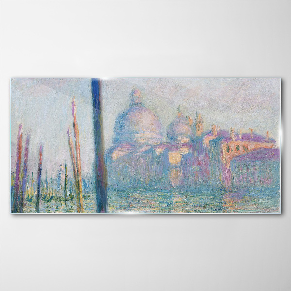 Venice in the morning Glass art print