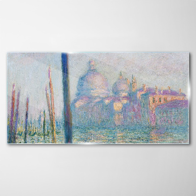 Venice in the morning Glass art print