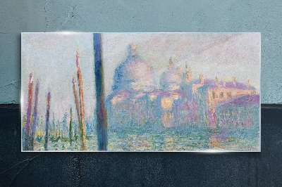 Venice in the morning Glass art print