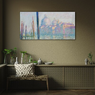 Venice in the morning Glass art print