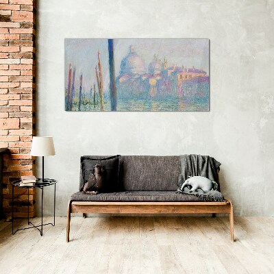 Venice in the morning Glass art print