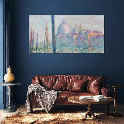 Venice in the morning Glass art print