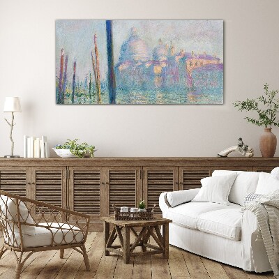 Venice in the morning Glass art print