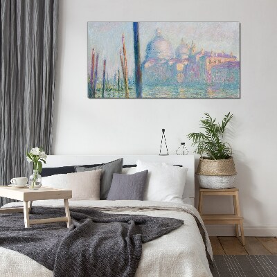 Venice in the morning Glass art print
