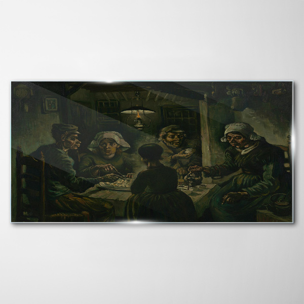 Supper in a Cloud of Shadow Wall art on glass