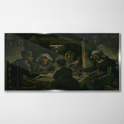 Supper in a Cloud of Shadow Wall art on glass