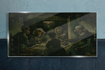 Supper in a Cloud of Shadow Wall art on glass