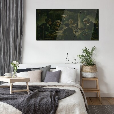 Supper in a Cloud of Shadow Wall art on glass