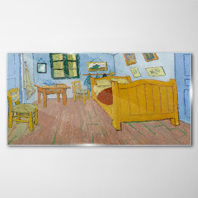 Bedroom in Arles Glass art print