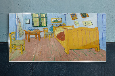 Bedroom in Arles Glass art print