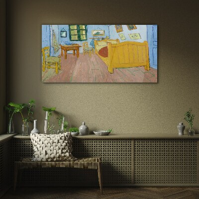 Bedroom in Arles Glass art print