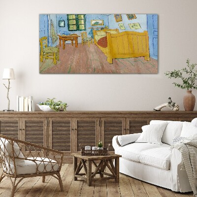 Bedroom in Arles Glass art print