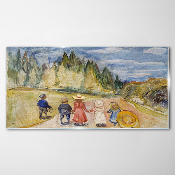 A walk among the trees Wall art on glass
