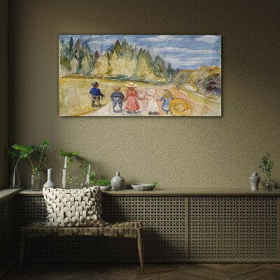 A walk among the trees Wall art on glass