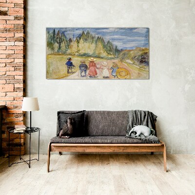 A walk among the trees Wall art on glass