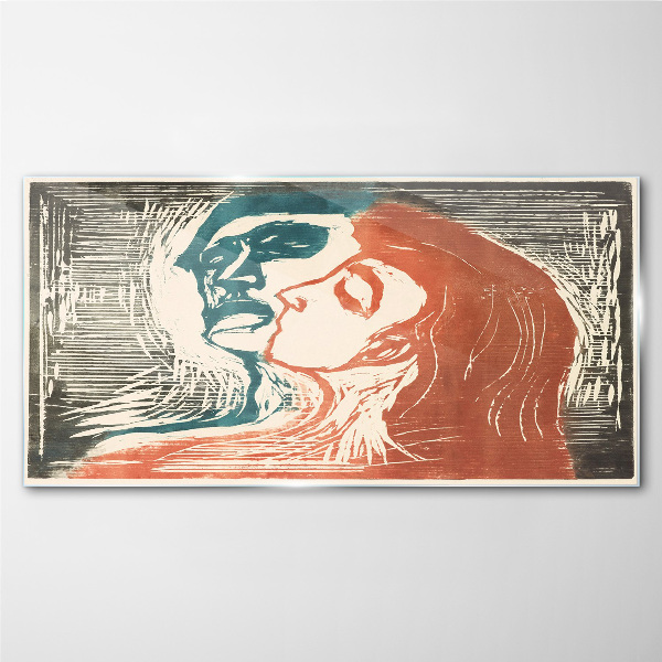 An intimate look at emotions Glass art print