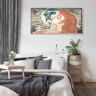 An intimate look at emotions Glass art print