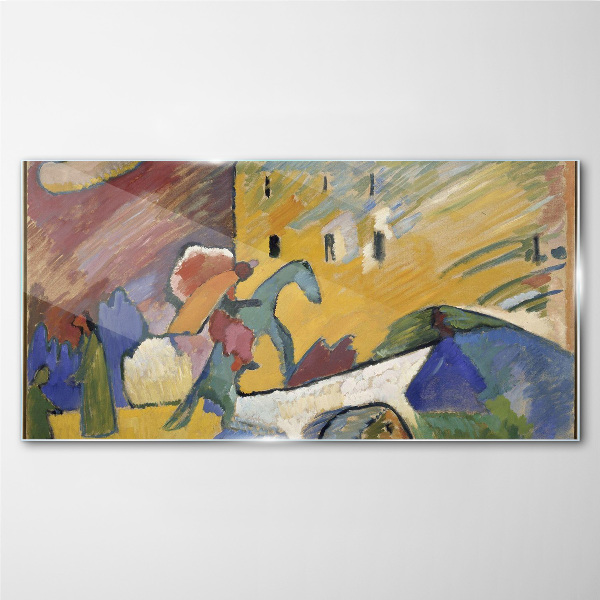 Movement and color in the landscape Wall art on glass