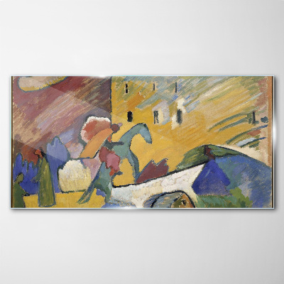 Movement and color in the landscape Wall art on glass