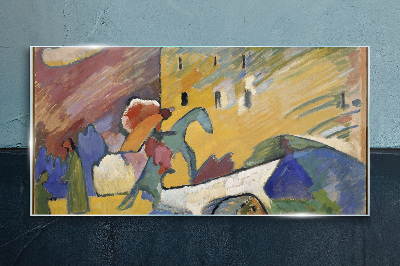 Movement and color in the landscape Wall art on glass