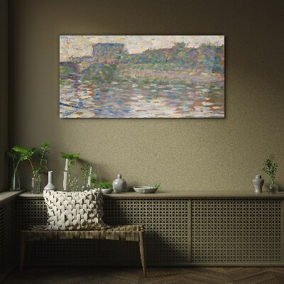 Reflections on the water Wall art on glass