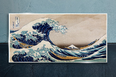 The Great Wave off Kanagawa Glass art print