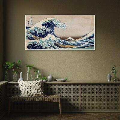 The Great Wave off Kanagawa Glass art print