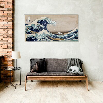 The Great Wave off Kanagawa Glass art print