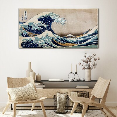 The Great Wave off Kanagawa Glass art print
