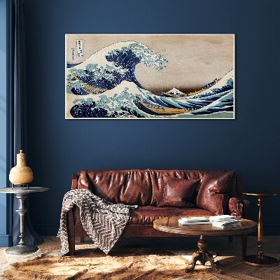 The Great Wave off Kanagawa Glass art print