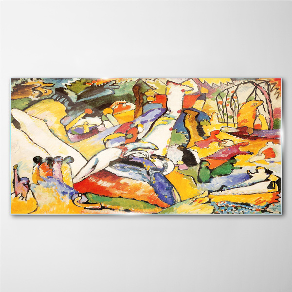 The colorful chaos of life Glass art print