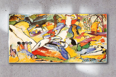 The colorful chaos of life Glass art print