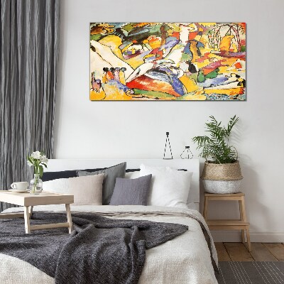 The colorful chaos of life Glass art print