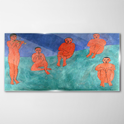 Musical meeting in color Wall art on glass