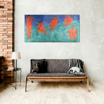 Musical meeting in color Wall art on glass