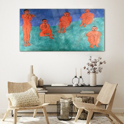 Musical meeting in color Wall art on glass