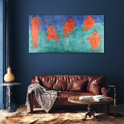 Musical meeting in color Wall art on glass
