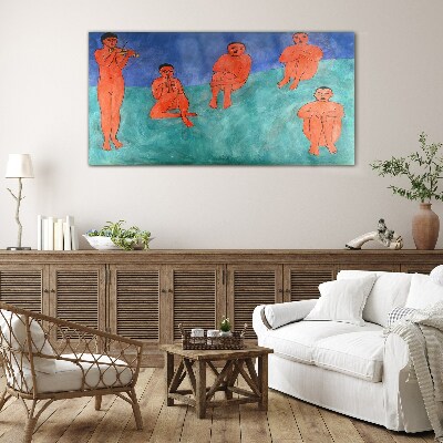 Musical meeting in color Wall art on glass