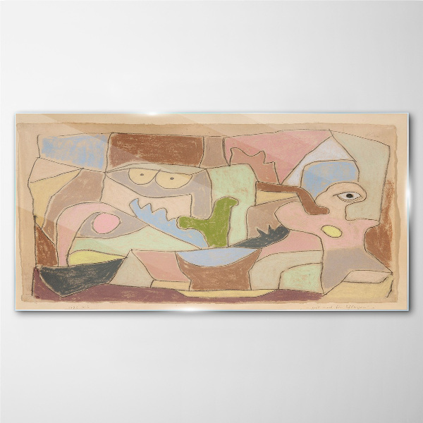 Abstract landscape of emotions Glass art print