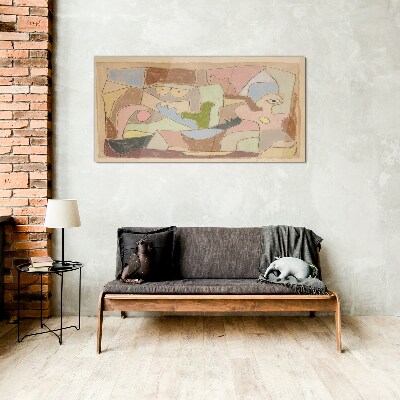 Abstract landscape of emotions Glass art print