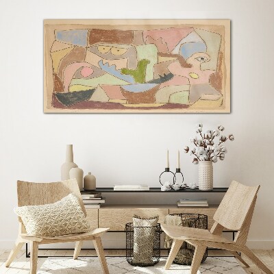 Abstract landscape of emotions Glass art print