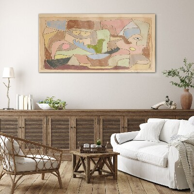 Abstract landscape of emotions Glass art print