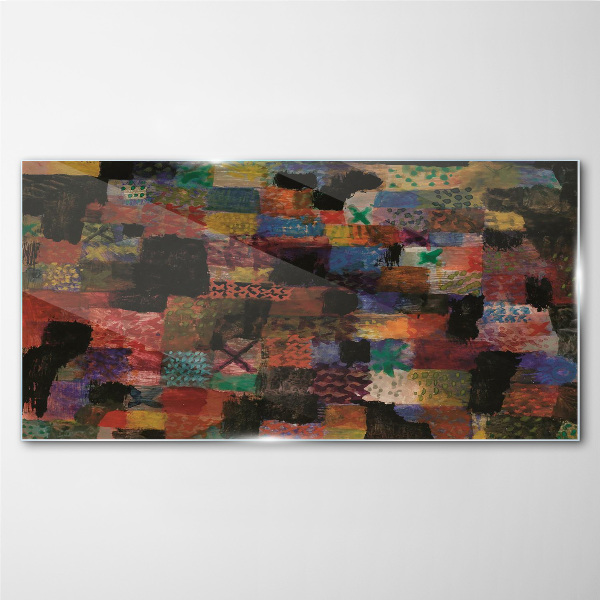 Colorful Mosaics Glass art print