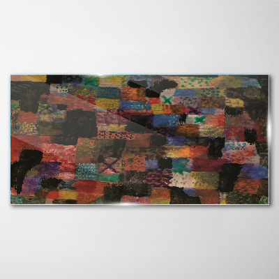 Colorful Mosaics Glass art print