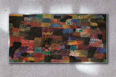 Colorful Mosaics Glass art print