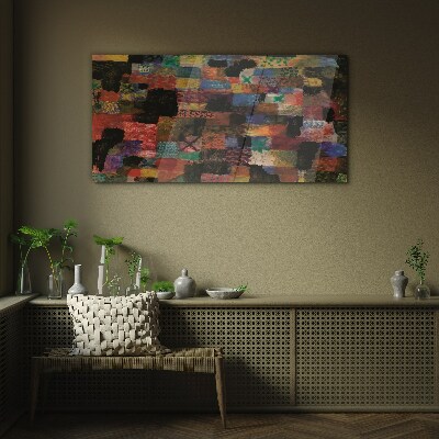 Colorful Mosaics Glass art print